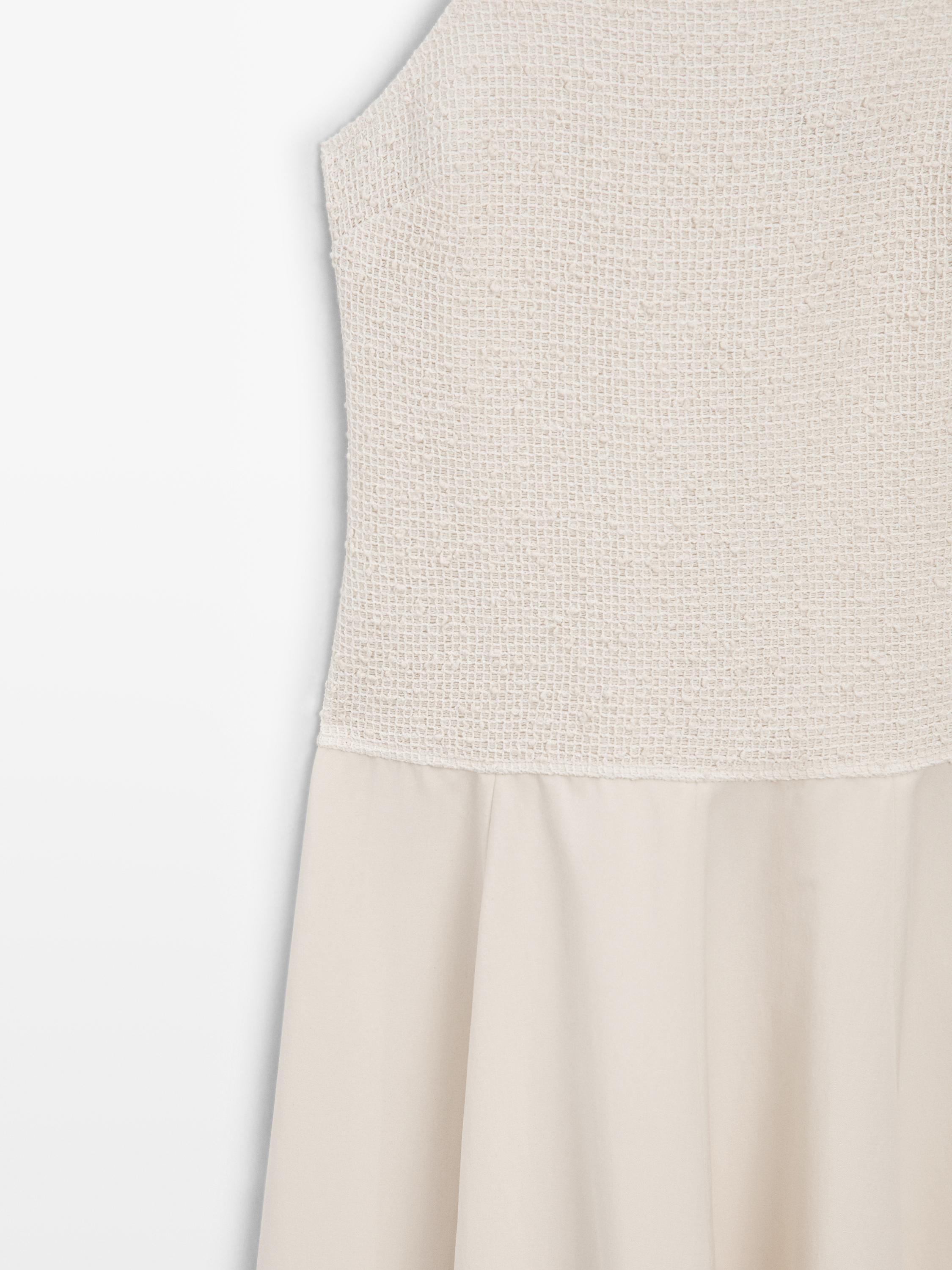 Long contrast dress